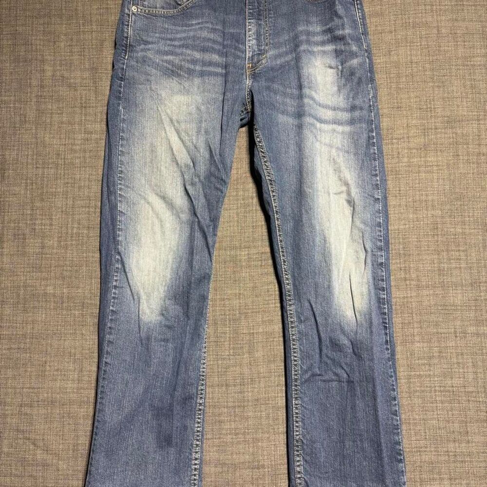 Levi-s Men's Blue and Navy Jeans